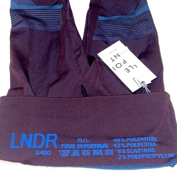 NWT LNDR Le Point Woman Blackberry Lunar Legging Workout Pants Size M-L - Picture 13 of 13